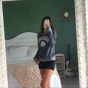Abercrombie grey pullover sweatshirt small